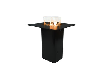 Elementi Plus Koln Marble Porcelain Fire Pit Bar Table